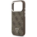 Guess 4G Triangle Logo MagSafe - Etui iPhone 17 Pro (brązowy)