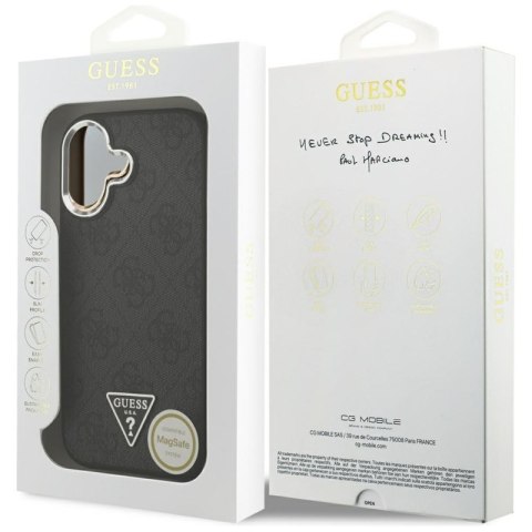 Guess 4G Triangle Logo MagSafe - Etui iPhone 17 (czarny)