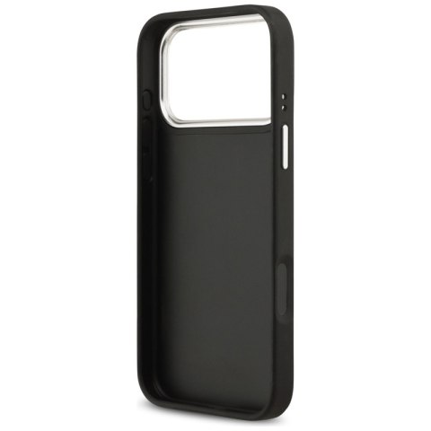 Guess Grained Big 4G Classic Logo - Etui iPhone 17 Pro Max (czarny)