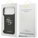 Guess Grained Big 4G Classic Logo - Etui iPhone 17 Pro Max (czarny)
