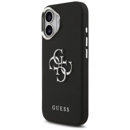 Guess Grained Big 4G Classic Logo - Etui iPhone 17 (czarny)