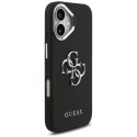 Guess Grained Big 4G Classic Logo - Etui iPhone 17 (czarny)