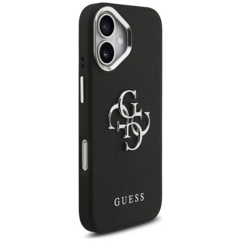 Guess Grained Big 4G Classic Logo - Etui iPhone 17 (czarny)