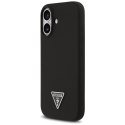 Guess Silicone Triangle Logo MagSafe - Etui iPhone 17 (czarny)
