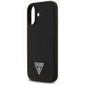 Guess Silicone Triangle Logo MagSafe - Etui iPhone 17 (czarny)