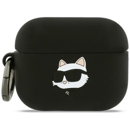 Karl Lagerfeld Silicone Choupette Head 3D - Etui AirPods Pro 3 (czarny)