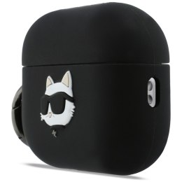 Karl Lagerfeld Silicone Choupette Head 3D - Etui AirPods Pro 3 (czarny)