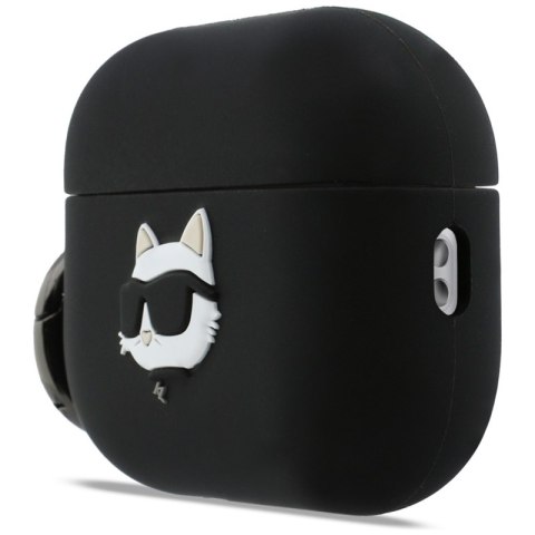 Karl Lagerfeld Silicone Choupette Head 3D - Etui AirPods Pro 3 (czarny)