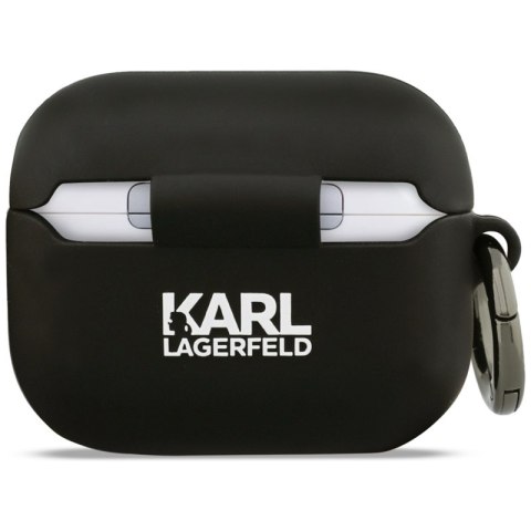 Karl Lagerfeld Silicone Choupette Head 3D - Etui AirPods Pro 3 (czarny)