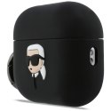 Karl Lagerfeld Silicone Karl Head 3D - Etui AirPods Pro 3 (czarny)
