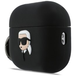 Karl Lagerfeld Silicone Karl Head 3D - Etui AirPods Pro 3 (czarny)