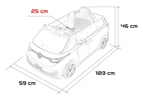Pojazd Volkswagen ID BUZZ Czerwony