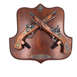 Repliki 2 Pistoletów skałkowych na wieszaku - do powieszenia na ścianę - TR-237