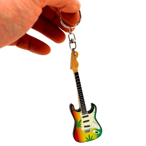Breloczek Gitara w stylu Bob Marley Reggae Gadżet - EGK-0641