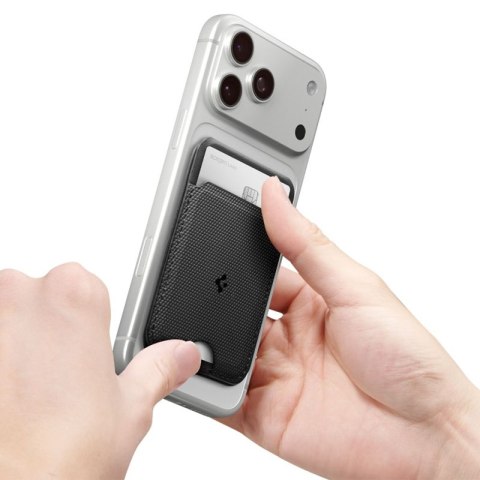 Spigen S314-1 Slim Fold Tripod MagSafe - Portfel magnetyczny z funkcją standu (Czarny)