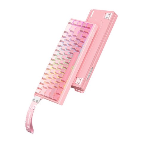Klawiatura ONIKUMA G69 (różowa) (QWERTY)