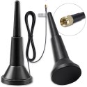 Qoltec Antena 4G LTE z podstawą magnetyczną | 5dBi | wewnętrzna | dookólna | 600-2700 MHz | SMA | 3m