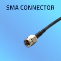 Qoltec Antena 4G LTE z podstawą magnetyczną | 5dBi | wewnętrzna | dookólna | 600-2700 MHz | SMA | 3m