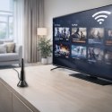 Qoltec Antena 4G LTE z podstawą magnetyczną | 5dBi | wewnętrzna | dookólna | 600-2700 MHz | SMA | 3m