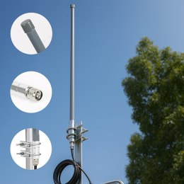 Qoltec Antena LoRa 868 MHz| 12dBi | dookólna | 600-2700 MHz | włókno szklane | zewnętrzna | 1.5m