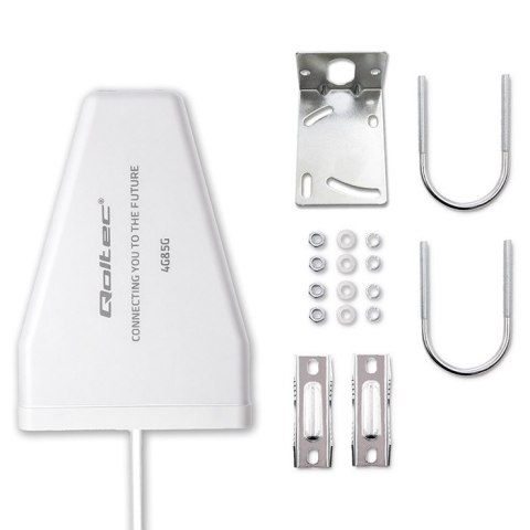 Qoltec Antena 4G 5G LTE | 9dBi | kierunkowa | zewnętrzna | SMA male | wodoodporna | 3m