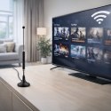 Qoltec Antena 4G LTE z podstawą magnetyczną| 5dBi | dookólna | wewnętrzna | 600-2700 MHz | SMA | 3m