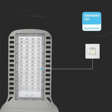 Oprawa uliczna LED V-TAC SAMSUNG CHIP 100W soczewki 110st 135Lm/W VT-104ST 4000K 13500lm 5 lat gwarancji