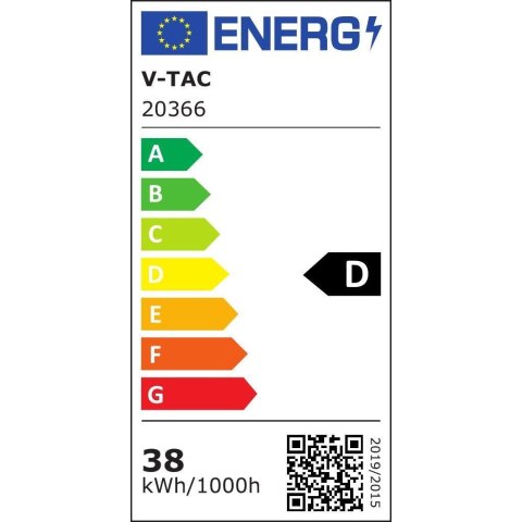 Oprawa V-TAC 38W LED belka liniowa natynkowa 150CM 155Lm/W VT-8338 4000K 5900lm 5 lat gwarancji