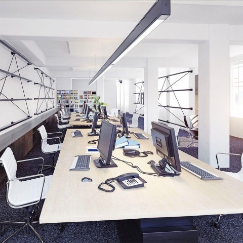 Oprawa V-TAC LED linear SAMSUNG CHIP 40W do łączenia zwieszana czarna 120cm VT-7-40 4000K 3650lm 5 lat gwarancji