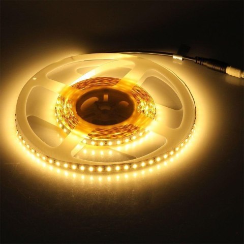 Taśma LED V-TAC 12V SMD3528 600LED IP20 8W/m VT-3528 IP20 3000K 800lm