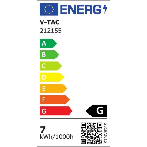Taśma LED V-TAC 12V SMD5050 300LED IP65 rękaw 7W/m VT-5050 60-IP65 RGB