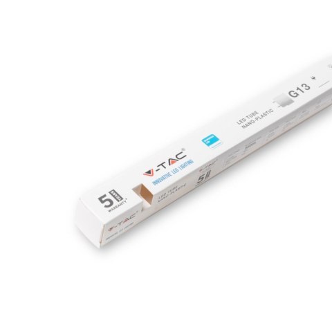 Tuba świetlówka LED T8 V-TAC SAMSUNG CHIP 120cm 16.5W G13 nano plastic VT-122 4000K 1850lm 5 lat gwarancji