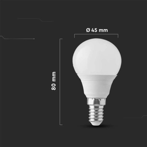 Żarówka LED V-TAC 3,7W E14 kulka P45 VT-1819 6500K 320lm