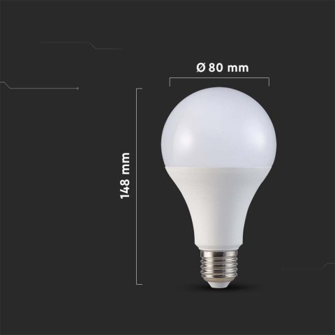 Żarówka LED V-TAC SAMSUNG CHIP 20W E27 A80 120Lm/W VT-233 6500K 2452lm 5 lat gwarancji