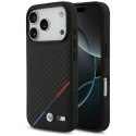 BMW M Carbon Tricolor Line MagSafe - Etui iPhone 17 Pro (czarny)