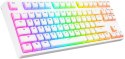 Klawiatura przewodowa Rampage TKL GHOST biały
