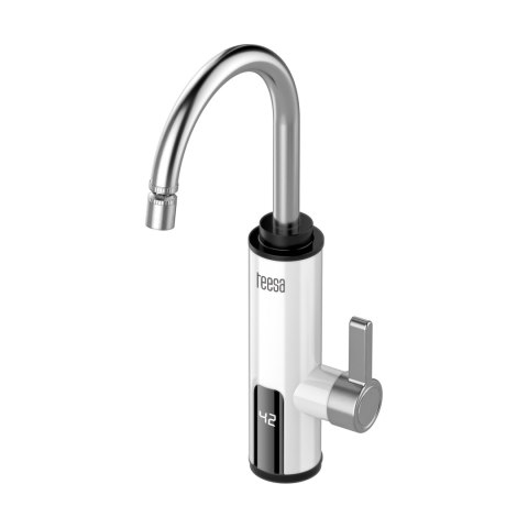 Przepływowy podgrzewacz wody - bateria kuchenna biała