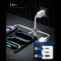 Spigen Essential EE673EU GaN Pro - Ładowarka sieciowa 2x USB-C + USB-A 67W (White)