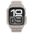 Spigen Rugged Armor Pro V2 - Pasek z obudową do Apple Watch 10 / 11 46 mm (Dune Beige)