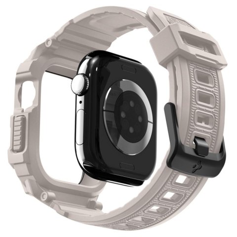 Spigen Rugged Armor Pro V2 - Pasek z obudową do Apple Watch 10 / 11 46 mm (Dune Beige)