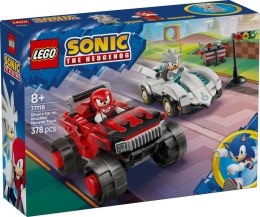 77118 | Silver w Samochodzie Kontra Knuckles w Monster Trucku