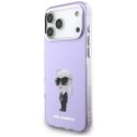 Karl Lagerfeld IML Aquarelle Karl & Choupette & Logo MagSafe - Etui iPhone 17 Pro Max (fioletowy)