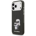 Karl Lagerfeld IML Aquarelle Karl & Choupette & Logo MagSafe - Etui iPhone 17 Pro (czarny)