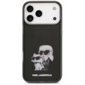 Karl Lagerfeld IML Aquarelle Karl & Choupette & Logo MagSafe - Etui iPhone 17 Pro (czarny)