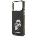 Karl Lagerfeld IML Aquarelle Karl & Choupette & Logo MagSafe - Etui iPhone 17 Pro (czarny)
