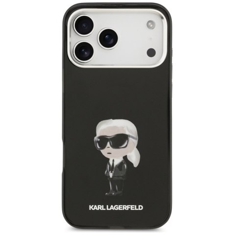 Karl Lagerfeld IML Aquarelle Karl & Logo MagSafe - Etui iPhone 17 Pro Max (czarny)