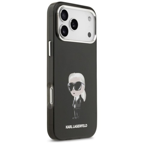 Karl Lagerfeld IML Aquarelle Karl & Logo MagSafe - Etui iPhone 17 Pro Max (czarny)