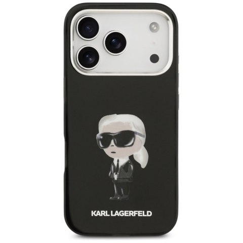 Karl Lagerfeld IML Aquarelle Karl & Logo MagSafe - Etui iPhone 17 Pro (czarny)