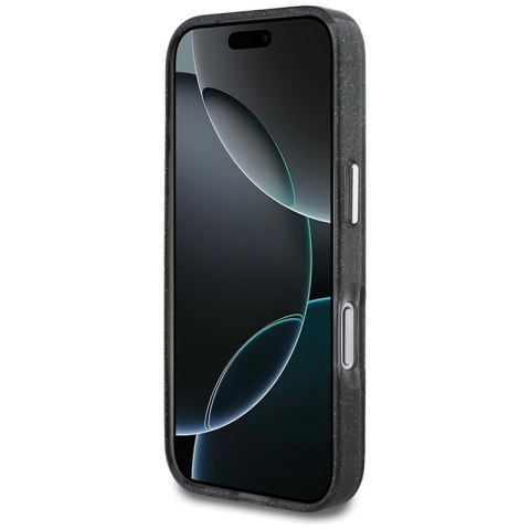 Karl Lagerfeld IML Glitter Karl & Choupette Sketch Logo MagSafe - Etui iPhone 17 Pro (czarny)