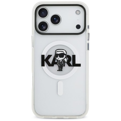 Karl Lagerfeld IML Karl Sketch Logo MagSafe - Etui iPhone 17 Pro Max (przezroczysty)